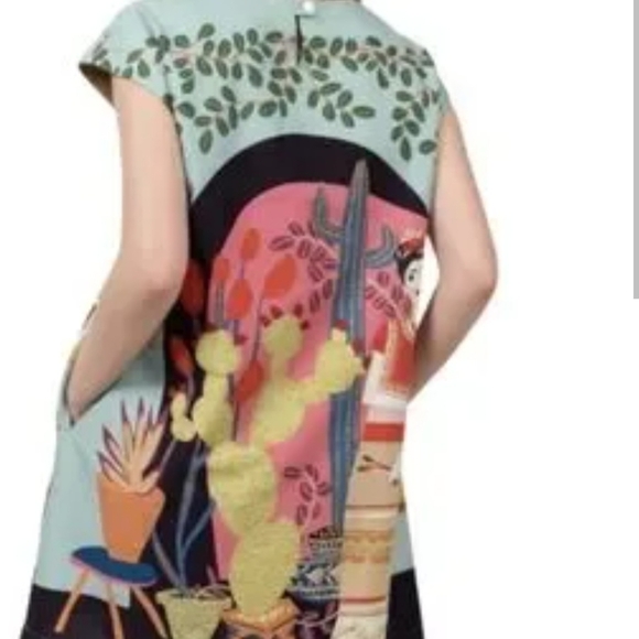Uncle Frank Artistic Multicolor Midi Dress - Picture 2 of 2